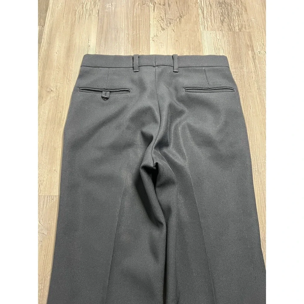 Vintage Levis Panatela Pants Mens Size 32x28 Navy Blue Flat Front Bootcut Slacks